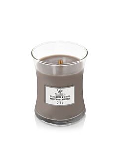 Woodwick Medium Jar Black Amber & Citrus